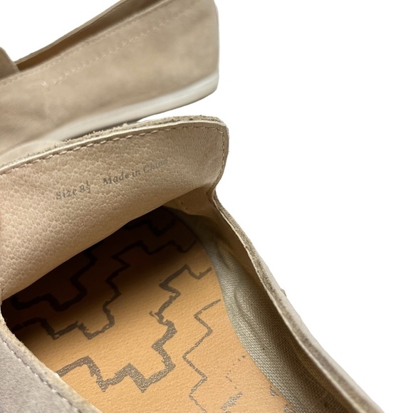 DOLCE VITA Genuine Leather Taupe Beige & Coral Flats Slip On Loafers Shoes sz 8. - Picture 14 of 16